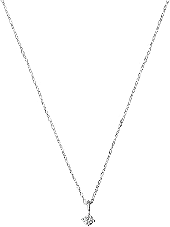 Amazon | [エテ] レイヤー K10WG ダイヤモンド ネックレス